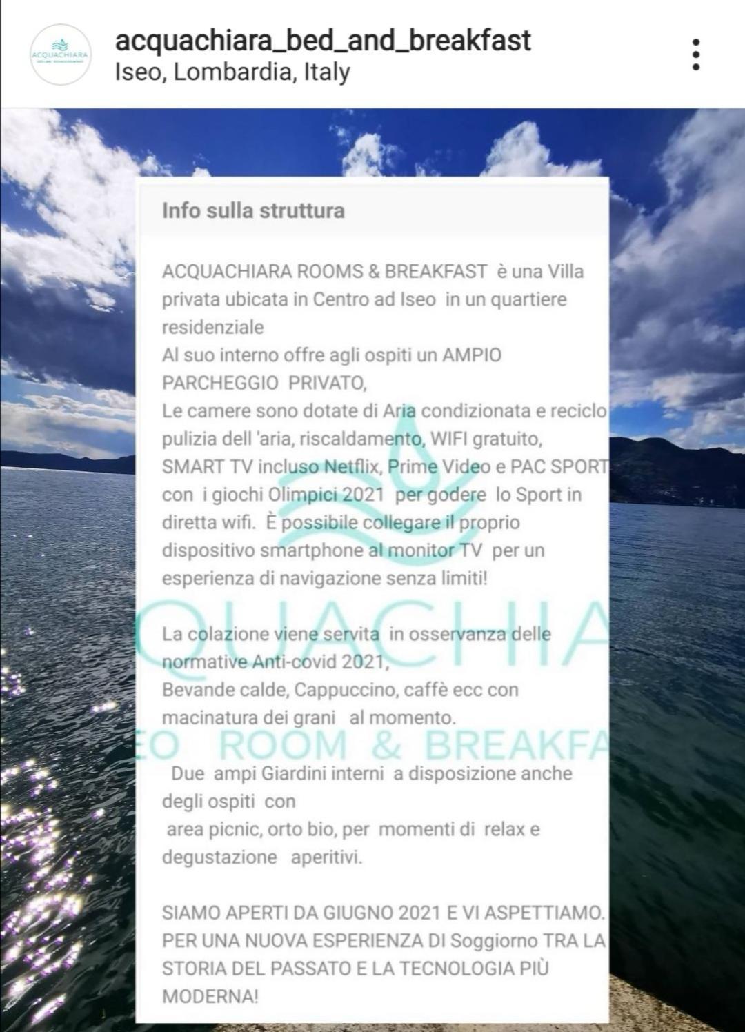 Acquachiara Iseo Deluxe Bed & Breakfast Iseo Center With Garden And Parking Inside Foresteria Szoba fotó